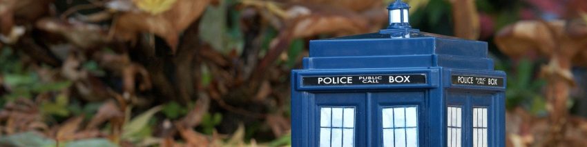 Doctor Who Header featuring The TARDIS